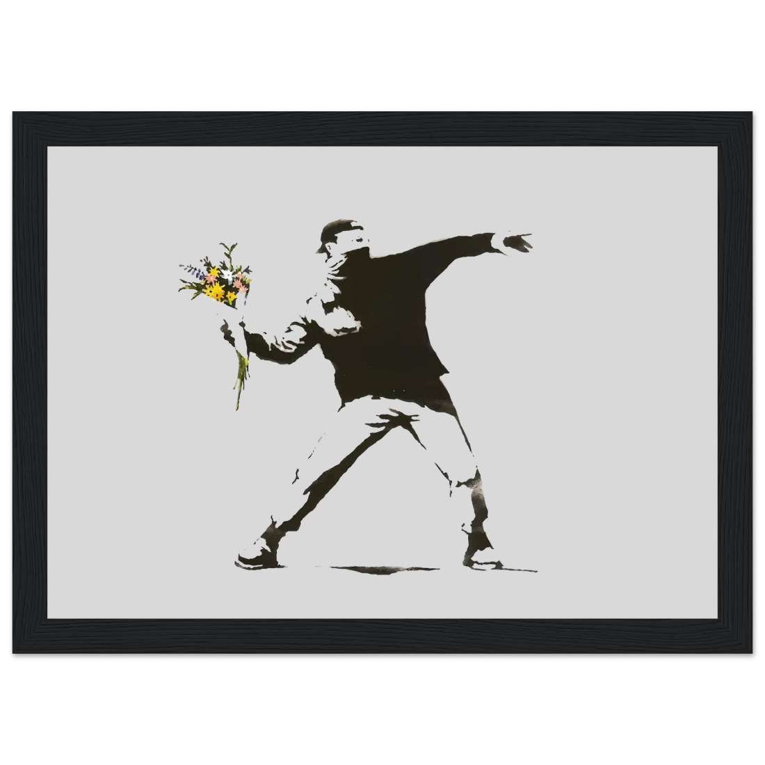 Banksy Flower Thrower artwork poster-5