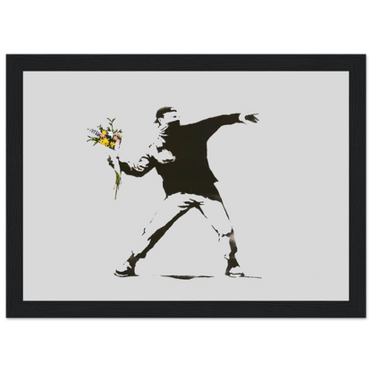 Banksy Flower Thrower artwork poster-5