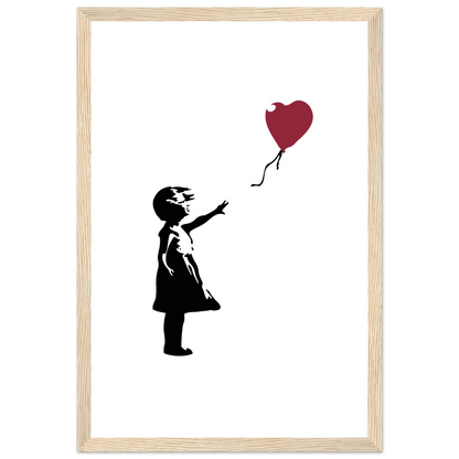 Banksy the Girl with a Red Balloon artwork poster-9