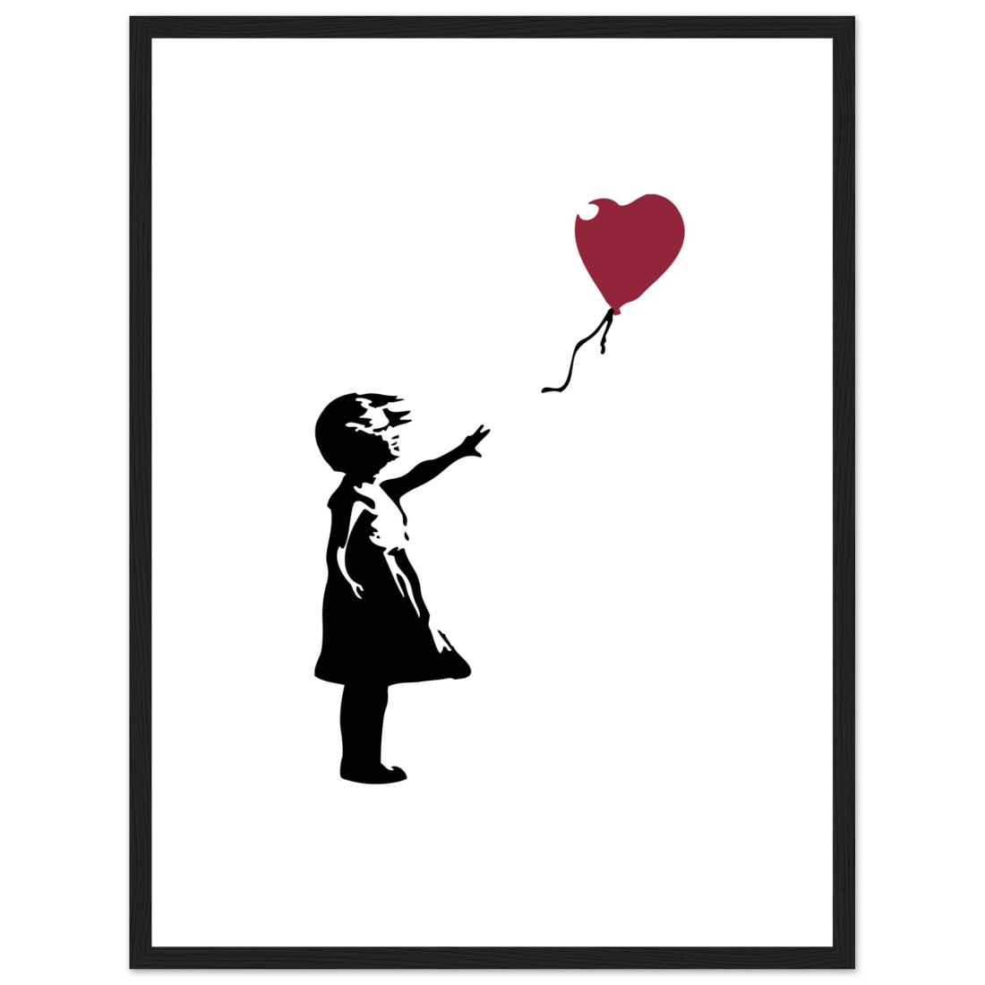 Banksy the Girl with a Red Balloon artwork poster-12