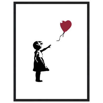 Banksy the Girl with a Red Balloon artwork poster-12