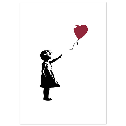 Banksy the Girl with a Red Balloon artwork poster-3