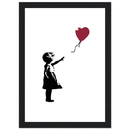 Banksy the Girl with a Red Balloon artwork poster-5