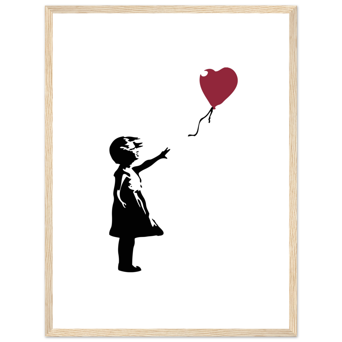 Banksy the Girl with a Red Balloon artwork poster-13