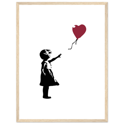 Banksy the Girl with a Red Balloon artwork poster-13