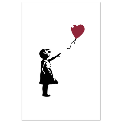 Banksy the Girl with a Red Balloon artwork poster-4