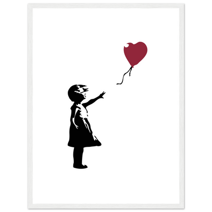 Banksy the Girl with a Red Balloon artwork poster-14