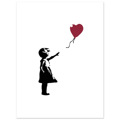 Banksy the Girl with a Red Balloon artwork poster-11