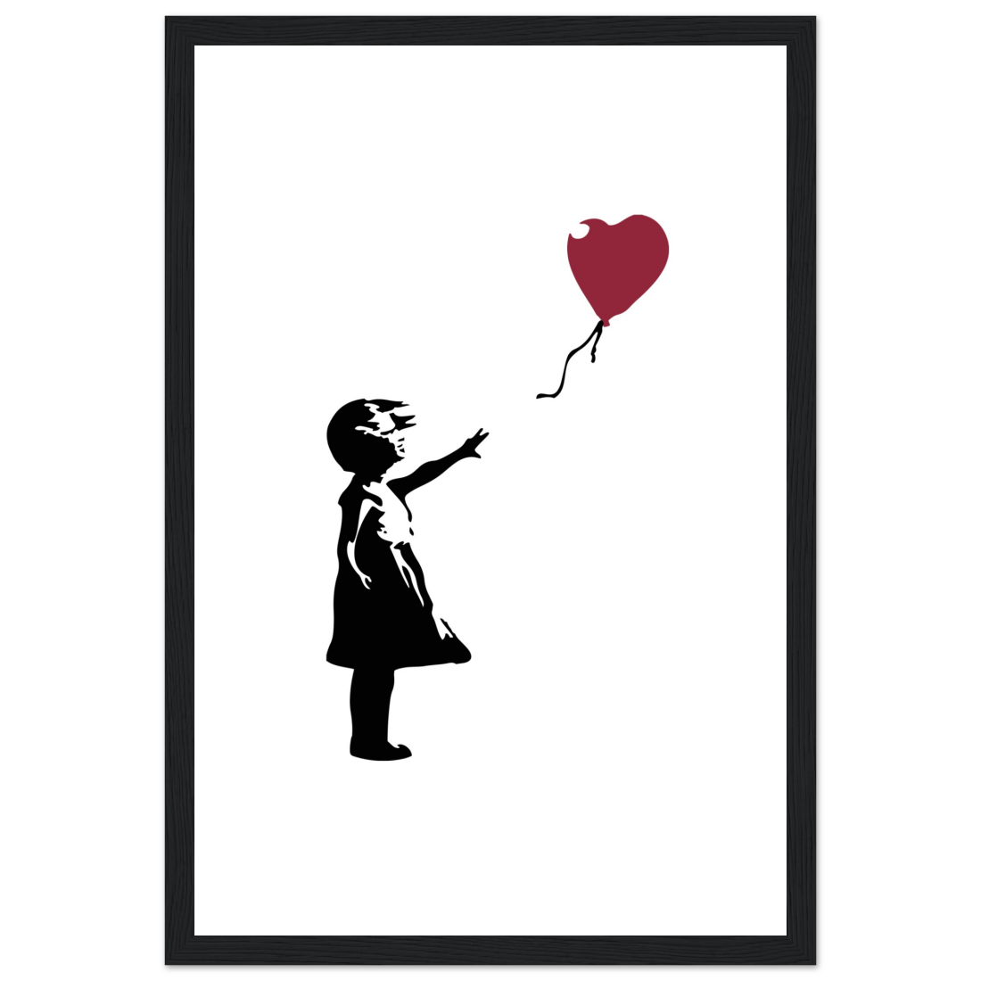 Banksy the Girl with a Red Balloon artwork poster-8