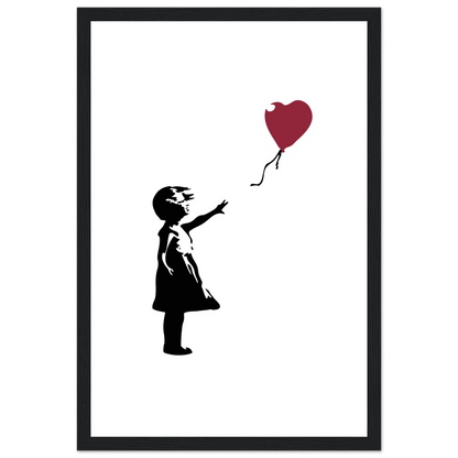Banksy the Girl with a Red Balloon artwork poster-8