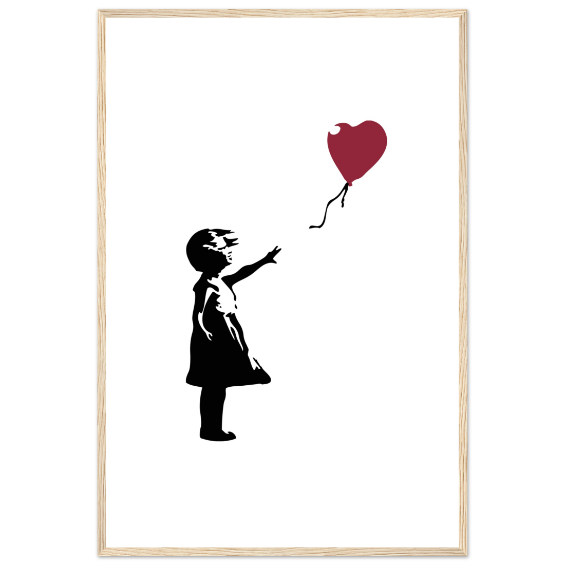 Banksy the Girl with a Red Balloon artwork poster-16