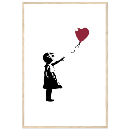 Banksy the Girl with a Red Balloon artwork poster-16