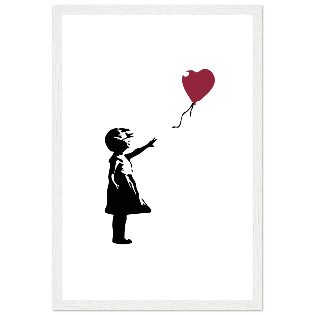Banksy the Girl with a Red Balloon artwork poster-10