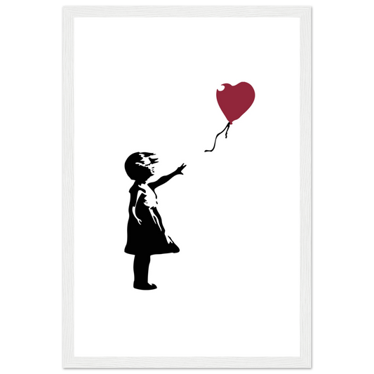 Banksy the Girl with a Red Balloon artwork poster-10