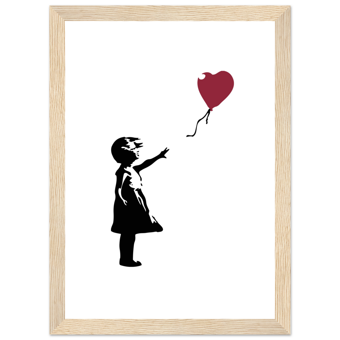 Banksy the Girl with a Red Balloon artwork poster-6