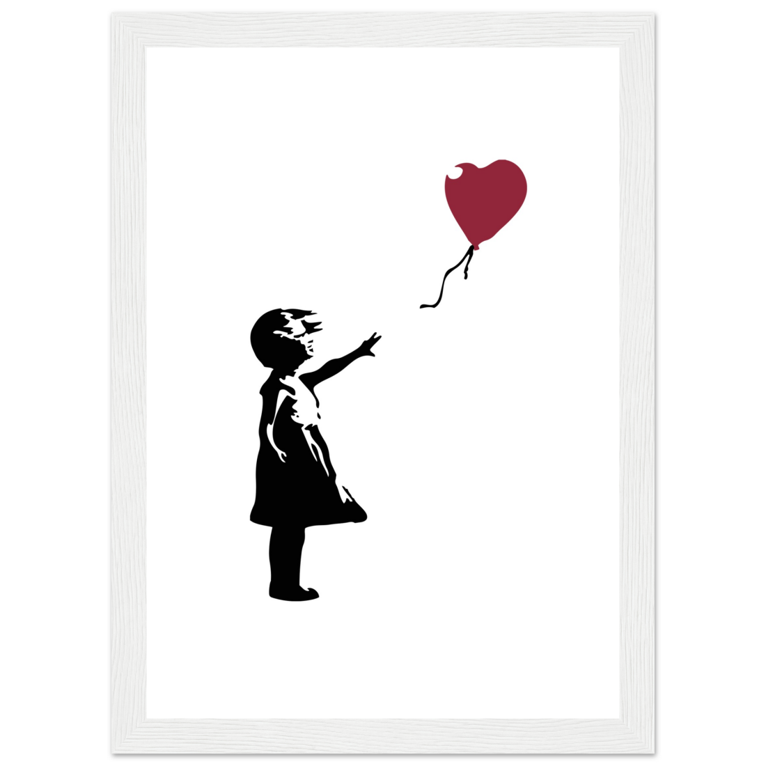 Banksy the Girl with a Red Balloon artwork poster-7