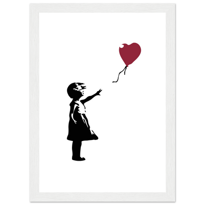 Banksy the Girl with a Red Balloon artwork poster-7