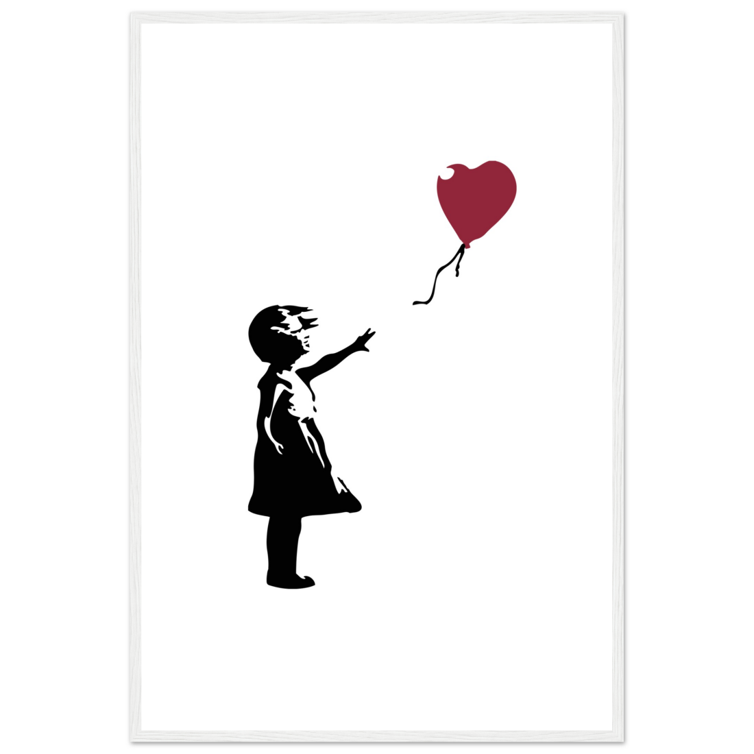 Banksy the Girl with a Red Balloon artwork poster-17