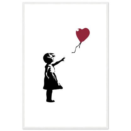 Banksy the Girl with a Red Balloon artwork poster-17
