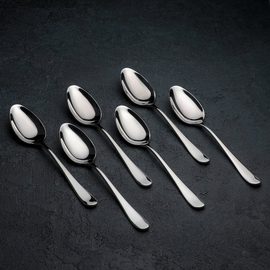 Dinner Spoon 8" inch | Set Of 6 In Colour Box-0