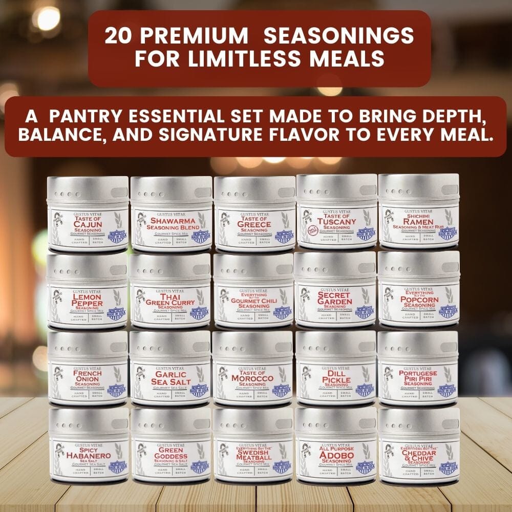 Deluxe Meal Maker Seasonings | Transform Simple Plates into Signature Dishes | Set of 20-1
