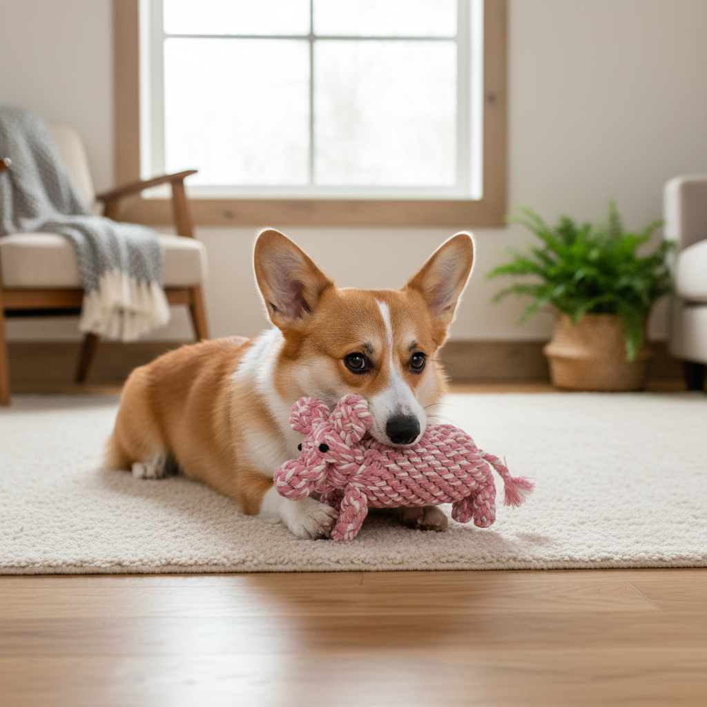Peony Piglet Pet Toy | Premium | Sustainable-1