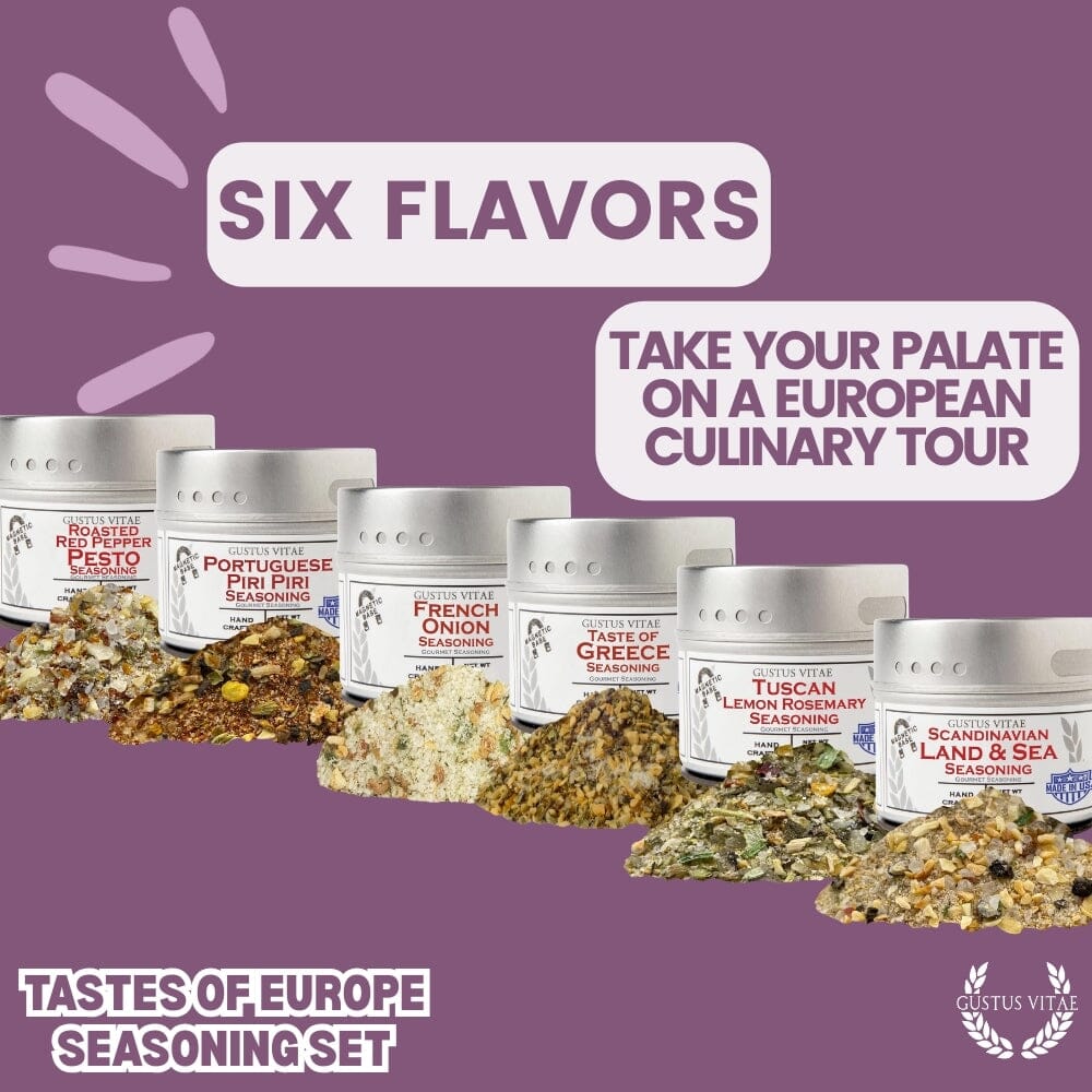 European Seasonings Gift Set - Tastes of Europe - Artisanal Spice Blends Six Pack-4