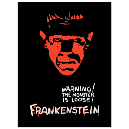 Frankenstein 30s Sci-Fi Horror movie poster-12