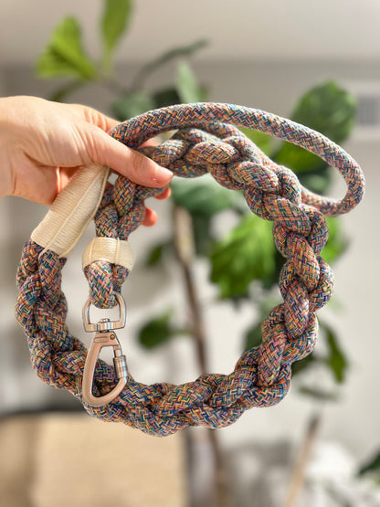 New: Handcrafted Rainbow Rover Dog Leash | Sustainable-4