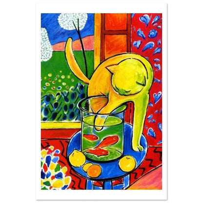 Henri Matisse the Cat with Red Fishes 1914 poster-13