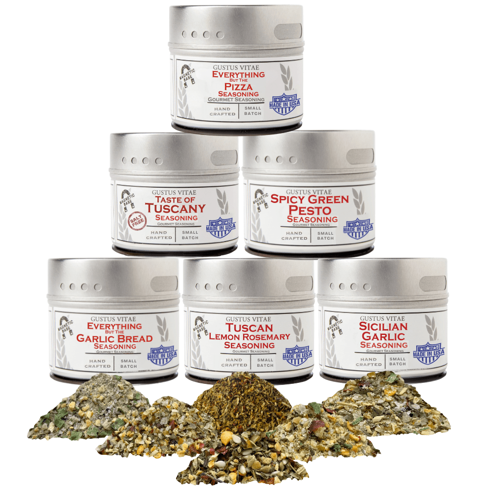 Italian Seasoning Gift Set - Tastes of Italy - Artisanal Spice Blends Six Pack-0