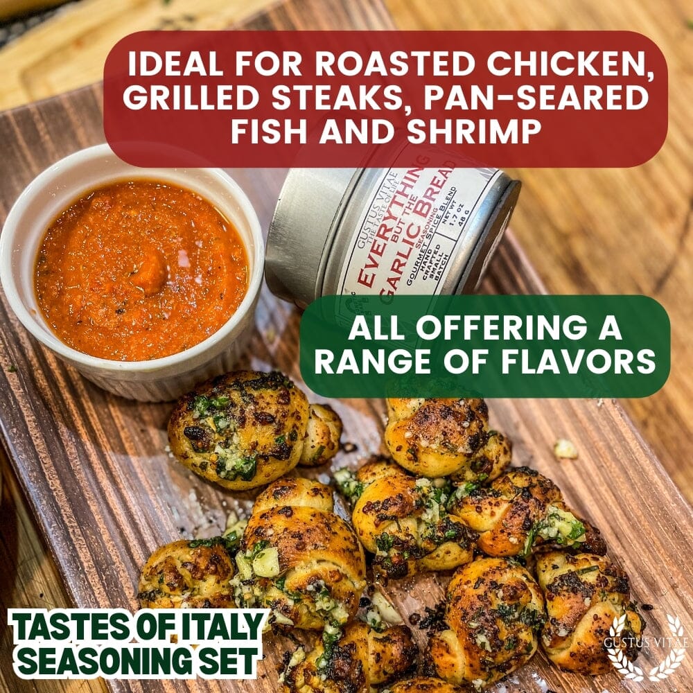 Italian Seasoning Gift Set - Tastes of Italy - Artisanal Spice Blends Six Pack-3