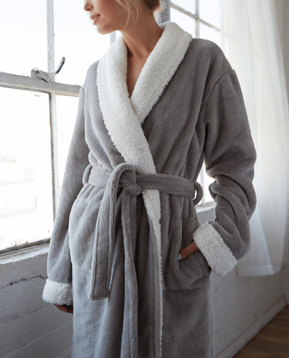 Sherpa Fleece Robe