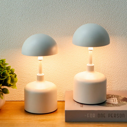 Set of 2 Rechargeable Mushroom Lamps-0