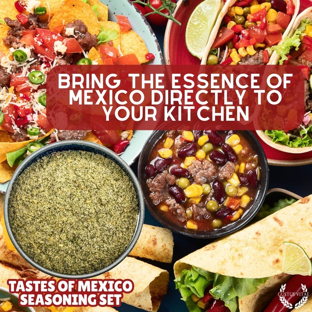 Mexican Seasoning Gift Set - Tastes of Mexico - Artisanal Spice Blends Six Pack-1