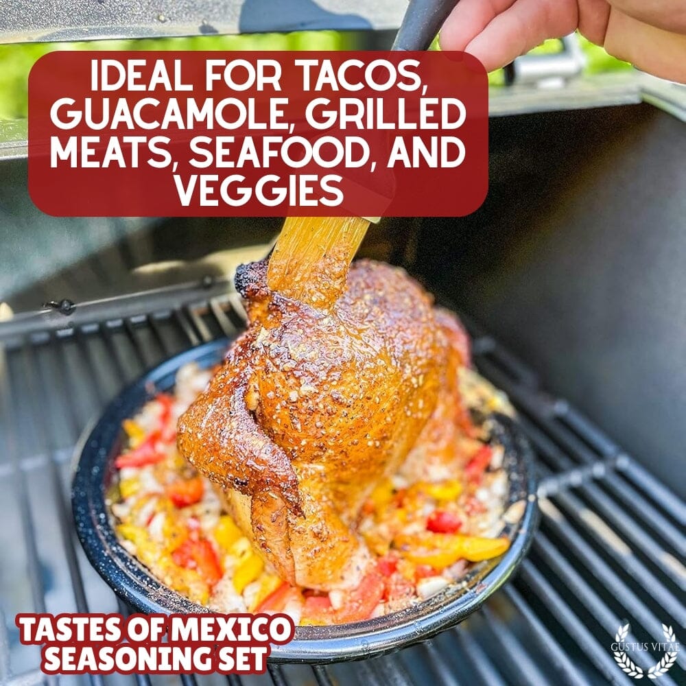 Mexican Seasoning Gift Set - Tastes of Mexico - Artisanal Spice Blends Six Pack-3