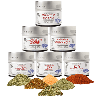 Mexican Seasoning Gift Set - Tastes of Mexico - Artisanal Spice Blends Six Pack-0