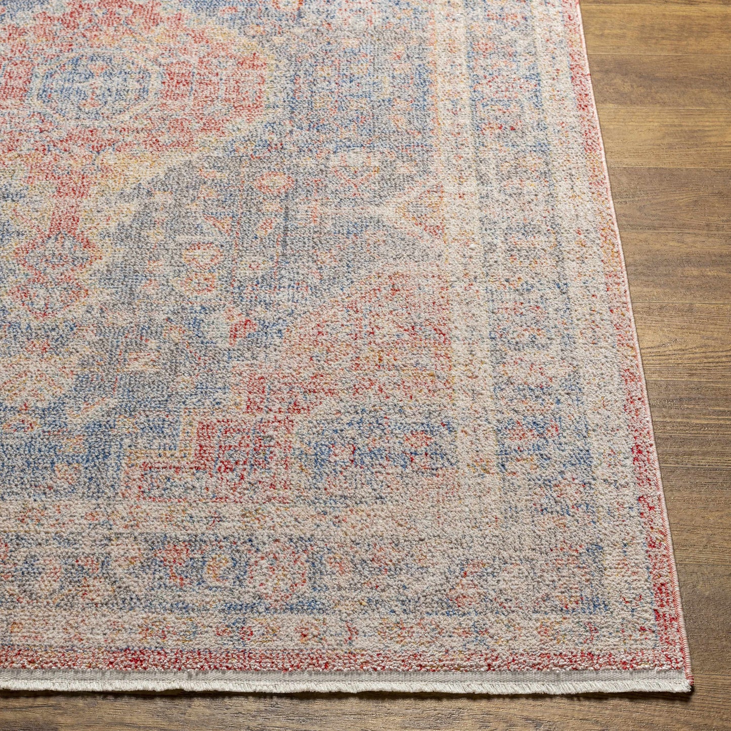 Akio Red & Blue Area Rug - Clearance-4
