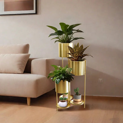 35.5'' High Metal Plant Stand 6 Tier 6 Potted Indoor Flower Pot Stand Holder-3