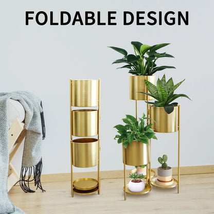 35.5'' High Metal Plant Stand 6 Tier 6 Potted Indoor Flower Pot Stand Holder-4