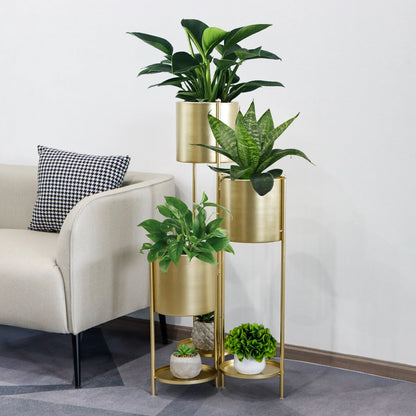 35.5'' High Metal Plant Stand 6 Tier 6 Potted Indoor Flower Pot Stand Holder-2