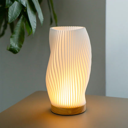 9”H Touch Table Lamp 3D-Printing(Spiral)-0