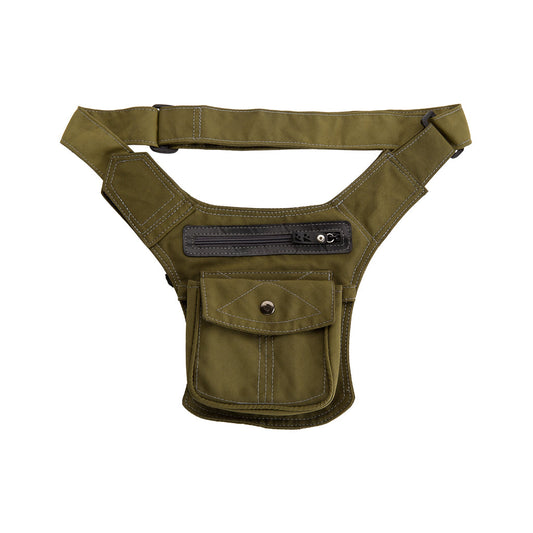 Donald Recycled Canvas Vegan Crossbody Bag-0