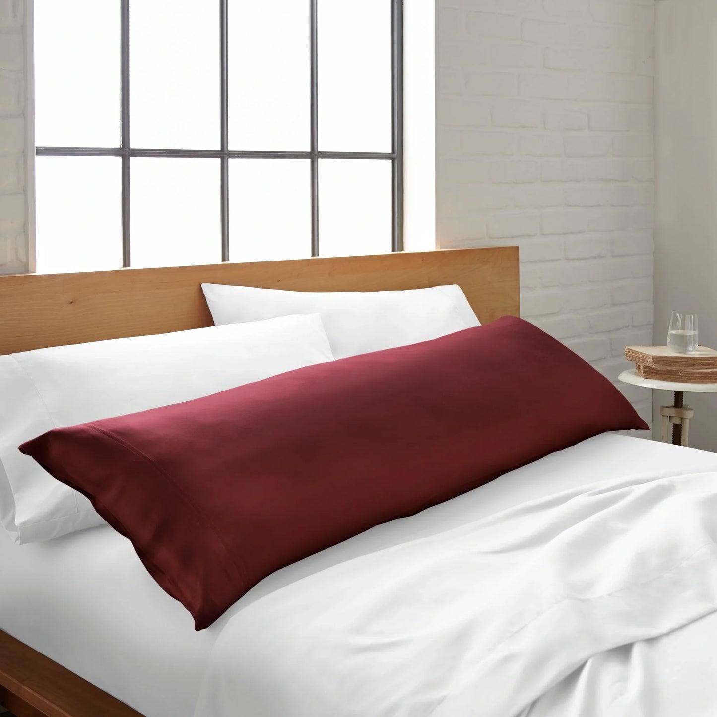 White Bamboo Pillowcase – Body (24x60 in, Multi-Colors, Cooling, 300 TC)