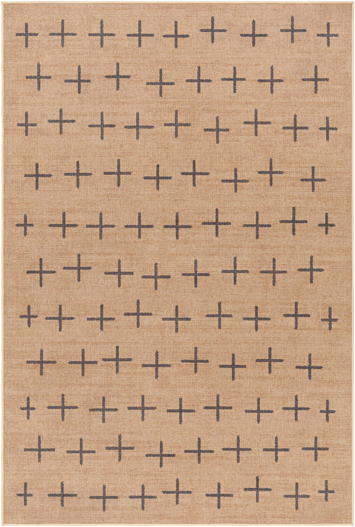 Haimi Black Washable Jutely Rug - Clearance-0