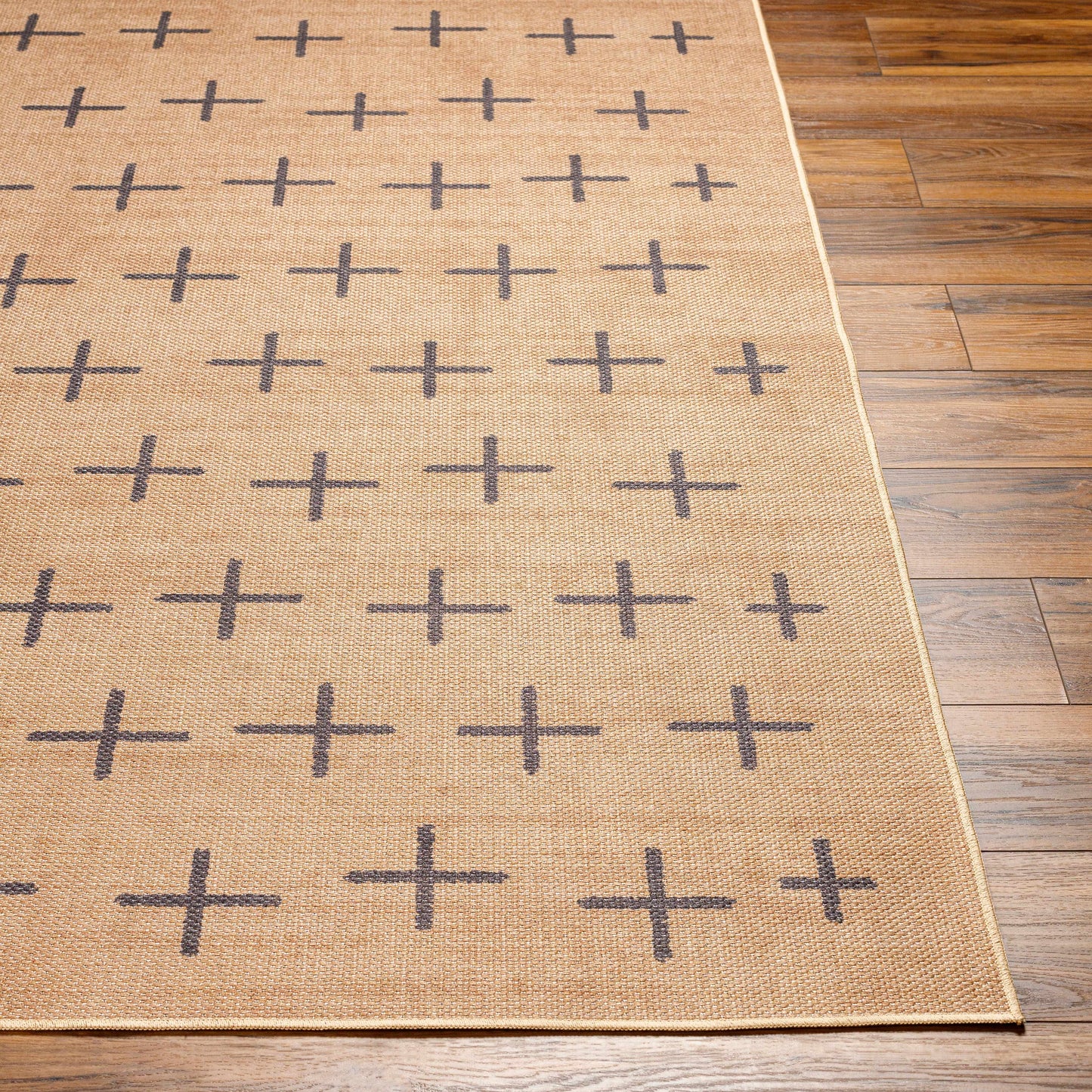 Haimi Black Washable Jutely Rug - Clearance-2