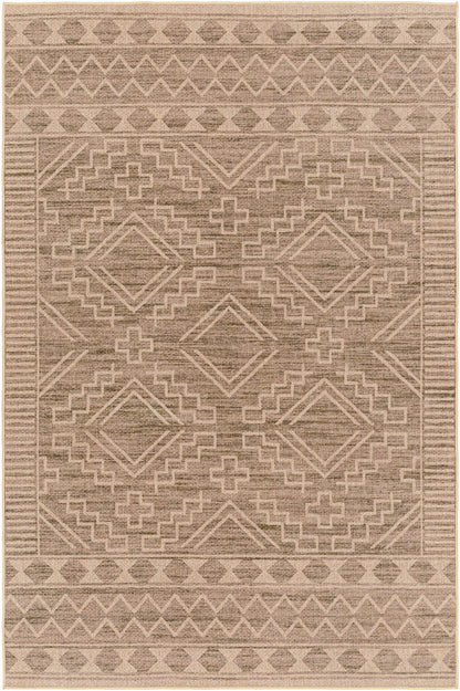 Halle Tan Washable Area Rug - Clearance-0