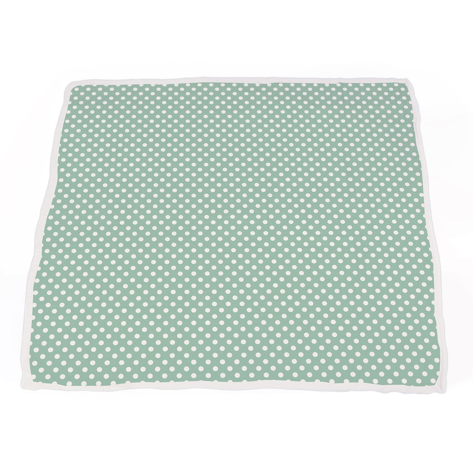 Desert Rose & Jade Polka Dot Cotton Muslin Blanket-3