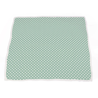 Desert Rose & Jade Polka Dot Cotton Muslin Blanket-3