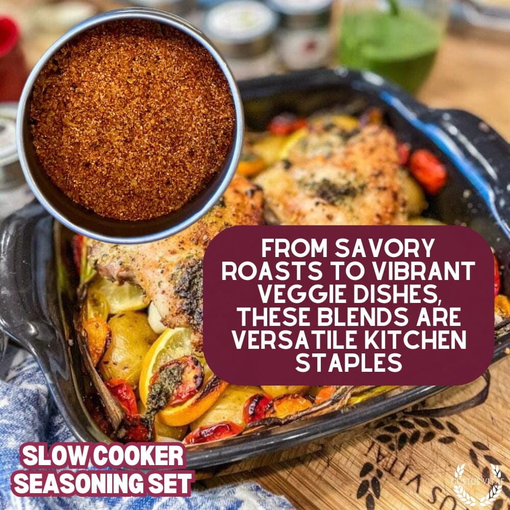 Slow Cooker Seasonings - 6 Spice Blends Gift Set-4